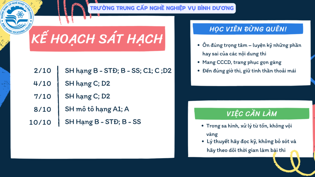 Bang den Ke hoach Hang ngay Trinh chieu