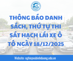THONG BAO DANH SACH THU TU THI SAT HACH LAI XE O TO NGAY 2122025 2