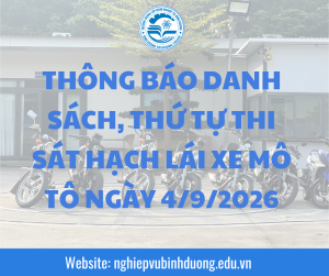 THONG BAO DANH SACH THU TU THI SAT HACH LAI XE O TO NGAY 2122025