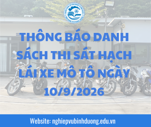 THONG BAO DANH SACH THU TU THI SAT HACH LAI XE O TO NGAY 2122025